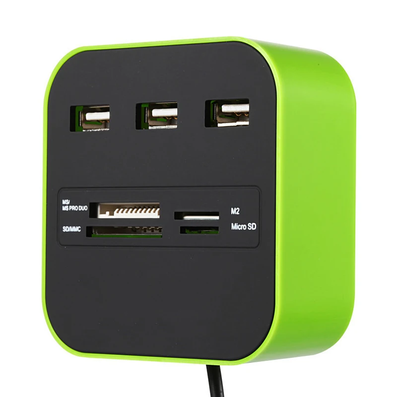 as the picture shows USB кард-ридер расширитель многофункциональный памяти OTG Micro SD TF USB 2,0 кардридер kaartlezer lector de tarjetas lecteur carte sd - Цвет: as the picture shows