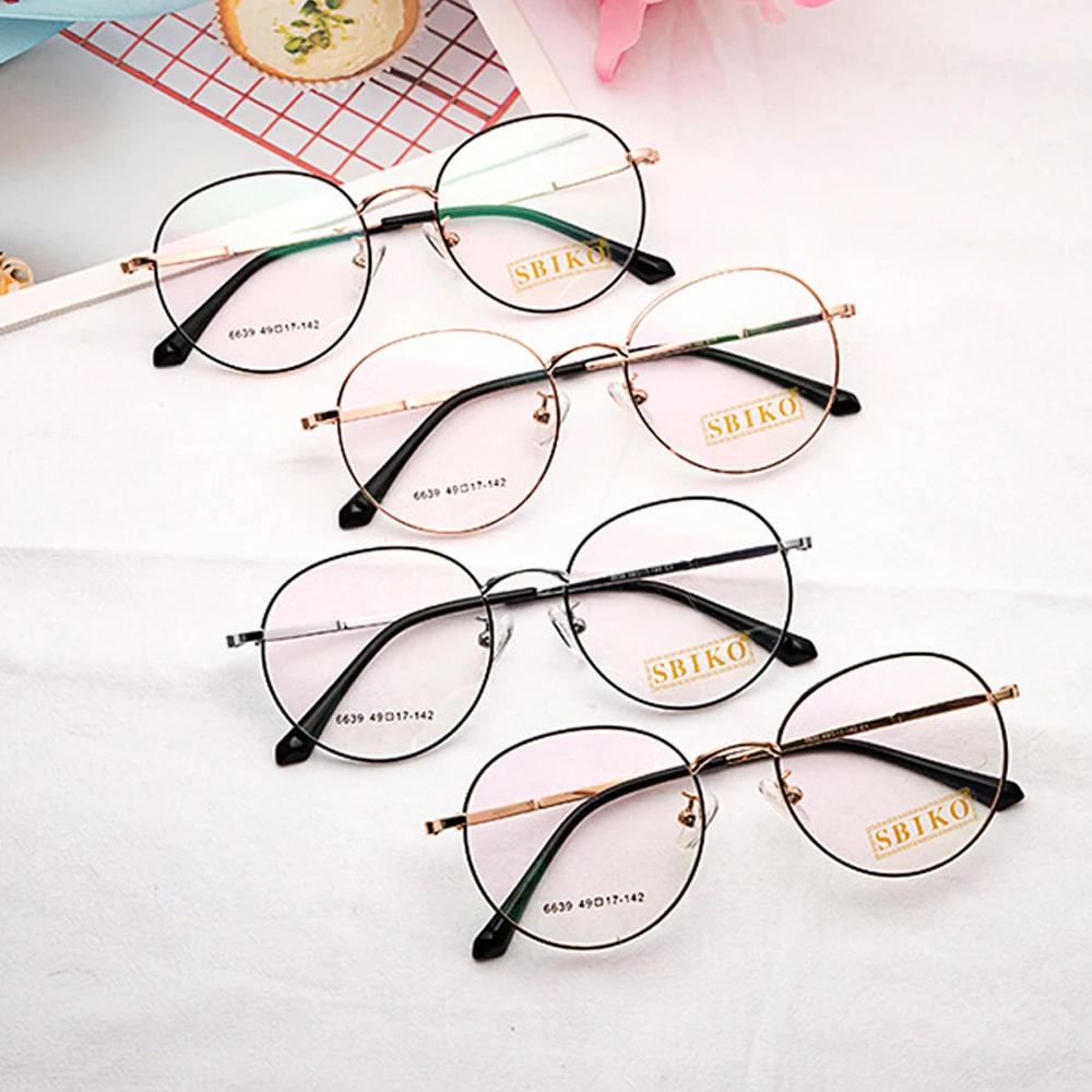 Винтажные очки с широкими полями мужские металлические круглые оправы для очков