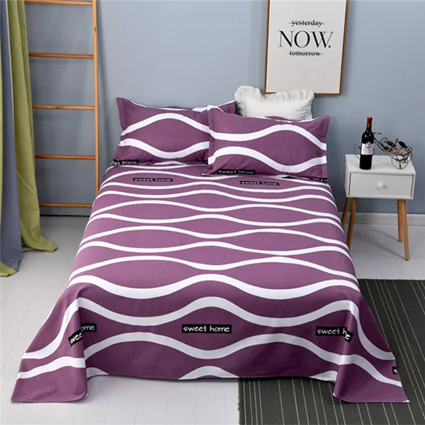 17 Модное клетчатое напечатанное простынь королевского размера простынь покрывало для украшения спальни покрывало кровати с наволочками 230*250 см - Цвет: 17