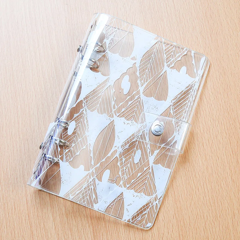 

Yiwi Print Planner Cover PVC Super Transparent 6 Hole Loose Leaf Notebook Sheet Shell A5/A6 Office School Stationery