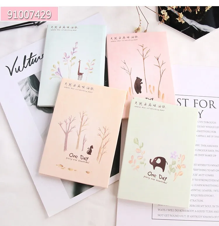 50sheets/pack Absorbent Paper Oil Control Wipes Makeup Cleansing Summer Blotting Facial Oil Shrink Pore Face Cleaning Tool
