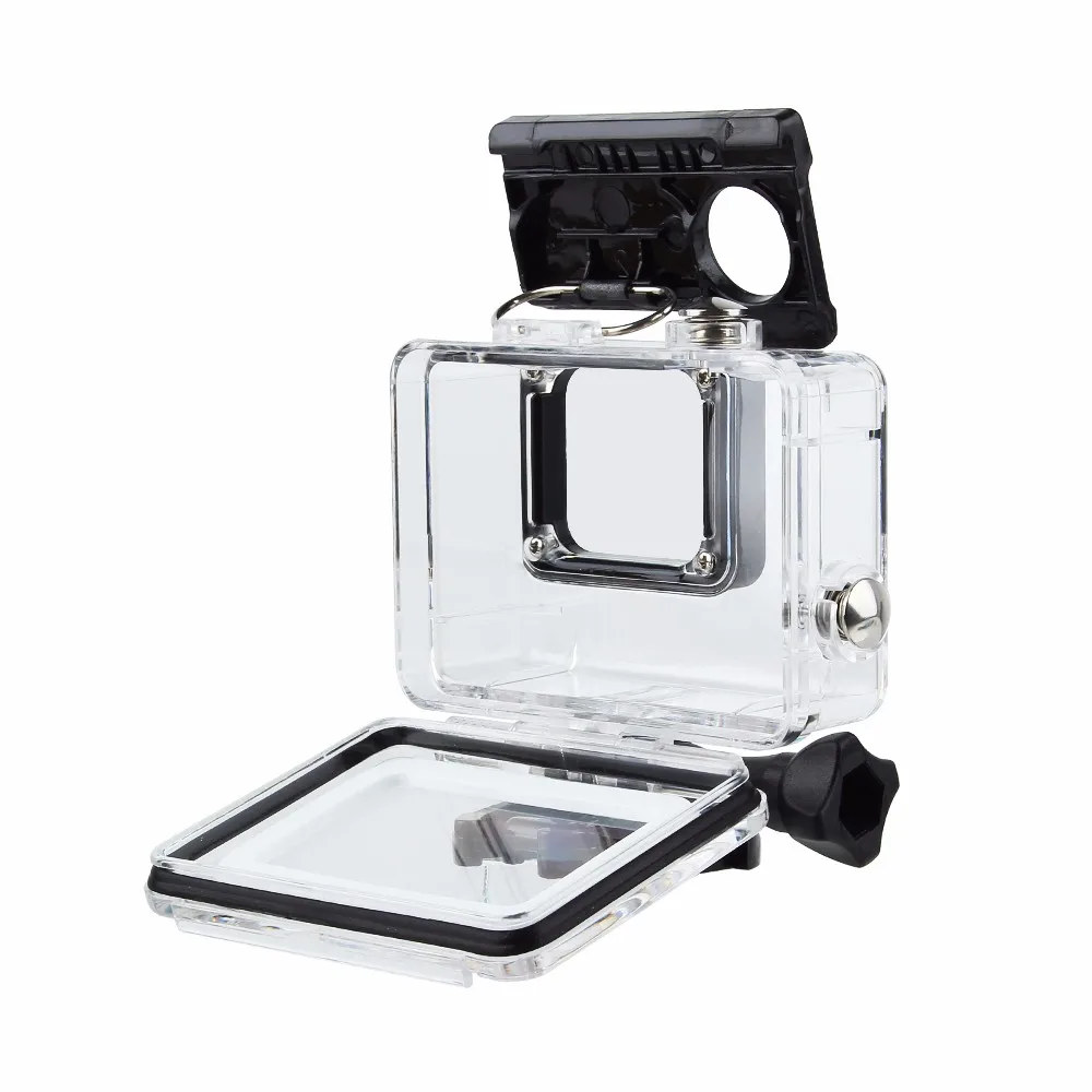 Black WhiteGopro Hero 7 6 5 Accessories Waterproof Protection Housing Case Diving 45M Protective For Gopro 5Camera FLW199 | Электроника