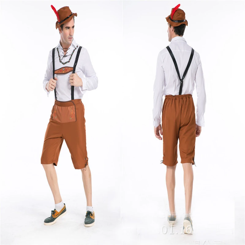 Бесплатная доставка горячая Распродажа мужской костюм на Хэллоуин немецкое пиво