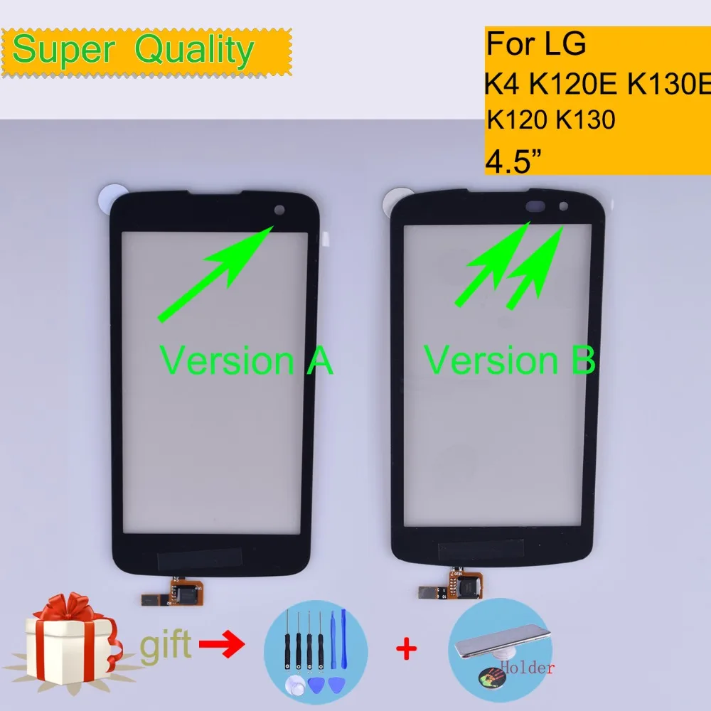 Сенсорный экран K4 для LG K120 K121 K120E K130 K130E сенсорная панель дигитайзер переднее