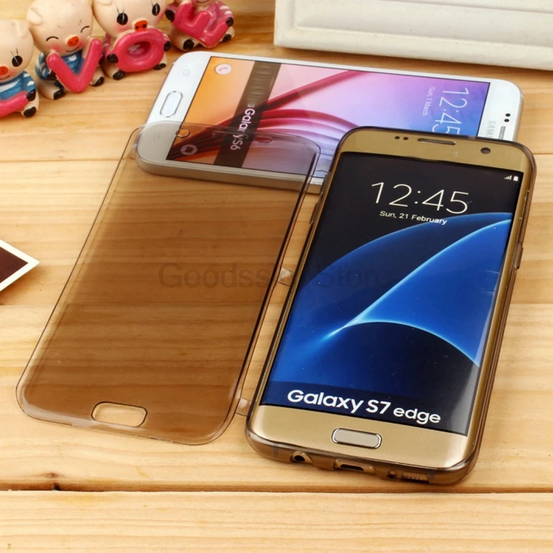 Силиконовый чехол-книжка для samsung Galaxy S5 S6 S7 Edge S8 Plus Note 5 4 3, мягкий прозрачный чехол из ТПУ, прозрачный чехол