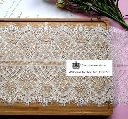 

Width 20CM High Quality Must Lace DIY Clothing Wedding Hat Decoration Skirt Extension Accessories 3M/pack