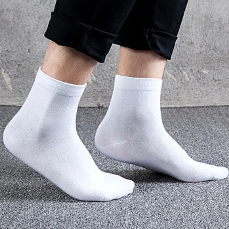 Мужские классические хлопковые носки Polo черные до щиколотки|Мужские носки| |