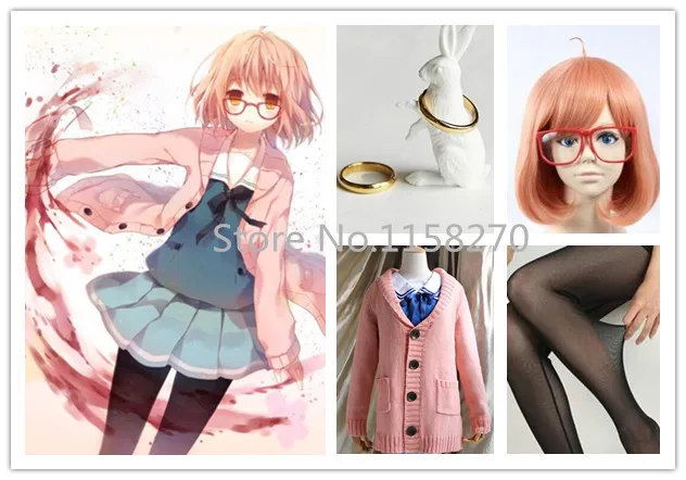 За пределами мира Курияма все костюмы с аксессуарами Косплей Костюм|mirai kuriyama|kuriyama