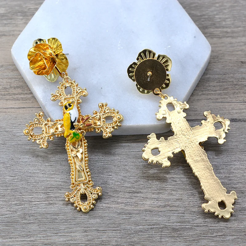 Женские Классические Винтажные серьги с крестом 2019|Серьги-подвески| |