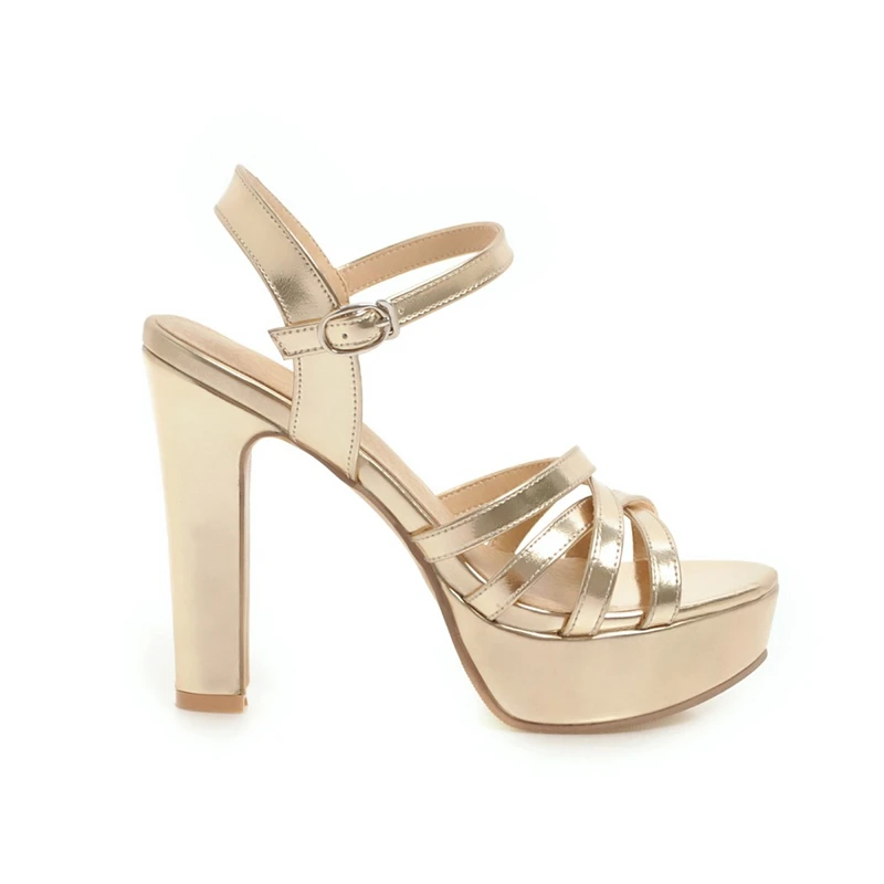 

ENMAYLA New Fashion women summer basic buckle strap high heels lady platform thin heel sandals Big size 34-43 ZYL336