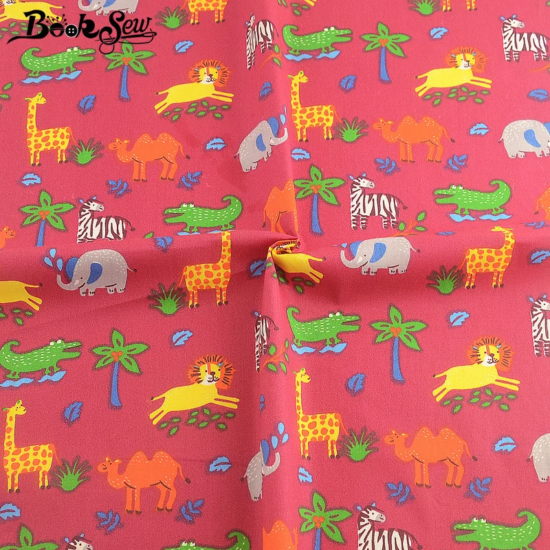 Booksew лоскутное шитье материал тканевый измеритель ткани 6 шт. 40x50 см DIY Скрапбукинг Tissu Coton хлопок саржа животных ткань - Цвет: 50cmx160cm