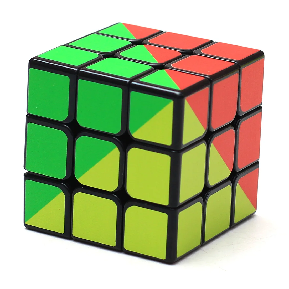 Zcube Супер жесткий четыре Цвет 3x3x3 Радуга Magic Cube Головоломка Куб интеллектуальные