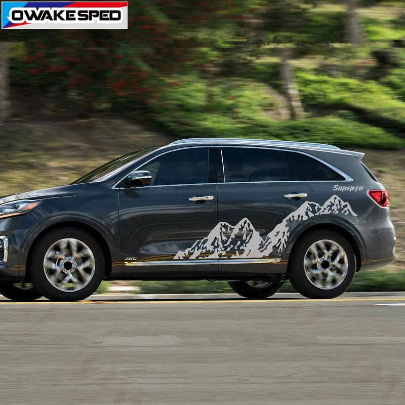 Наклейки на автомобиль горный декор для KIA Sorento 2010-2018 | Автомобили и мотоциклы