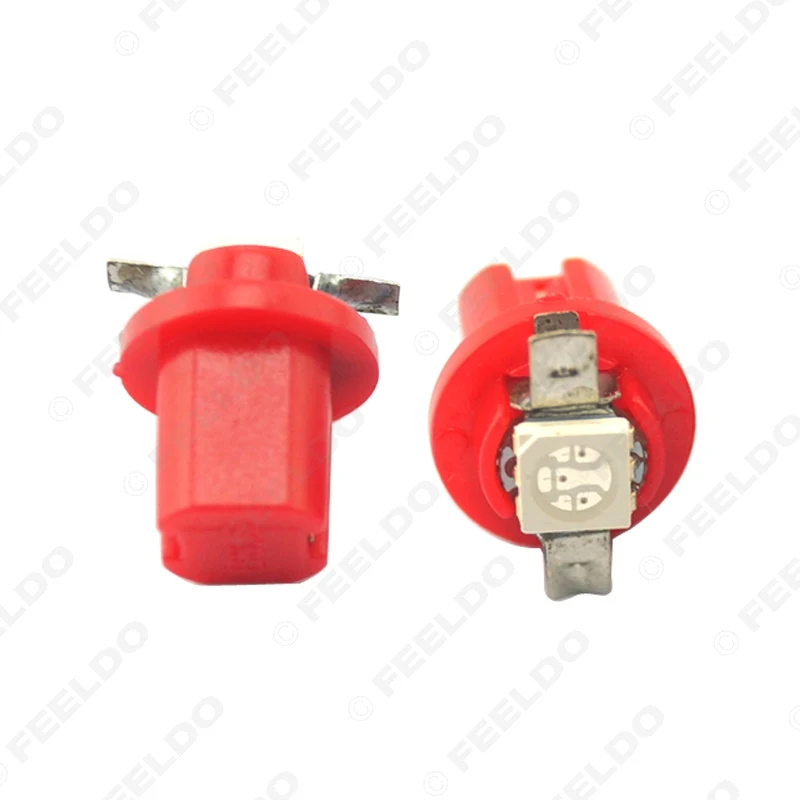 FEELDO 10 шт 7 цветов автомобиль 12В B8.5d/BX8.5d/BAX10d 1SMD 5050 Gauge Dashboard LED Свет Интерьер лампы