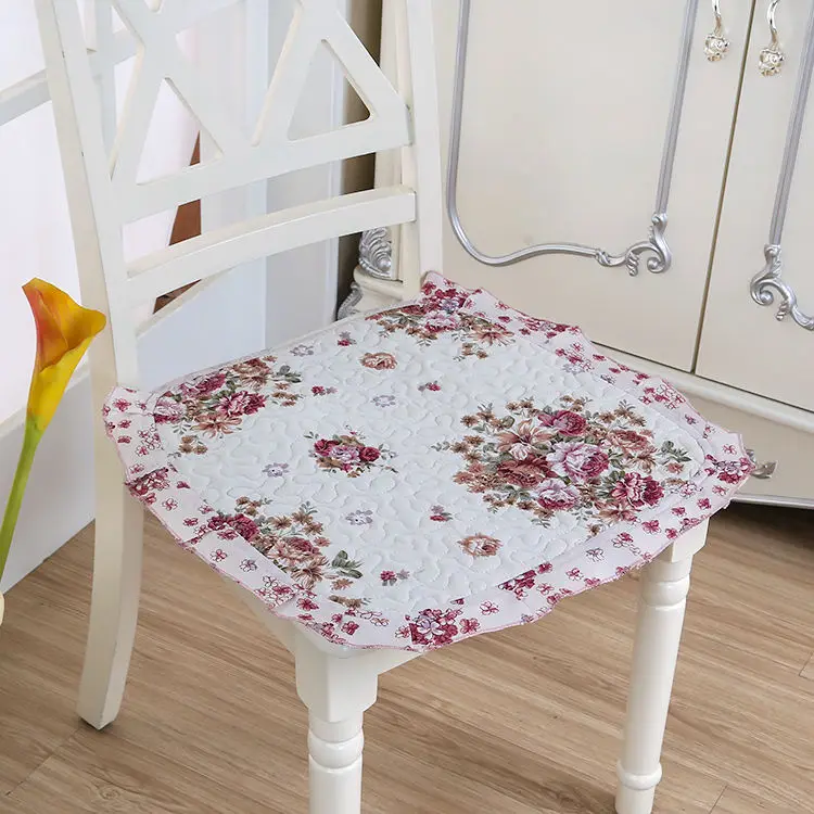 huatuan 2pcs Хлопковая Подушка для стула для офиса, дома, столовой, Декор, четыре сезона, подушка для сиденья, подушка для кухонного стула, противоскользящая дышащая подушка для сиденья - Цвет: huatuan 2pcs