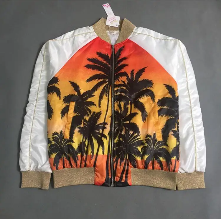 New 2021 Men Rib Sleeve V collar coconut Fashion High quality couple Baseball Coats &amp Jackets Abstract digital coat #C96 | Мужская