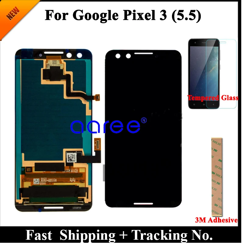 Оригинальный жк дисплей 100% Super AMOLED для Google Pixel 3 XL экран с сенсорным дигитайзером в