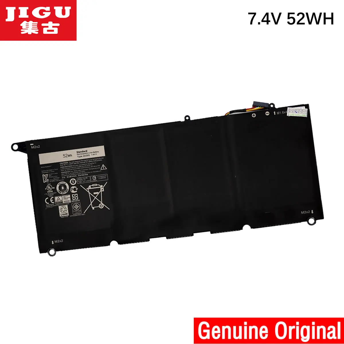 JIGU 7 6 V 56Wh новый оригинальный аккумулятор для ноутбука JD25G Dell XPS13 9343 9350 90V7W