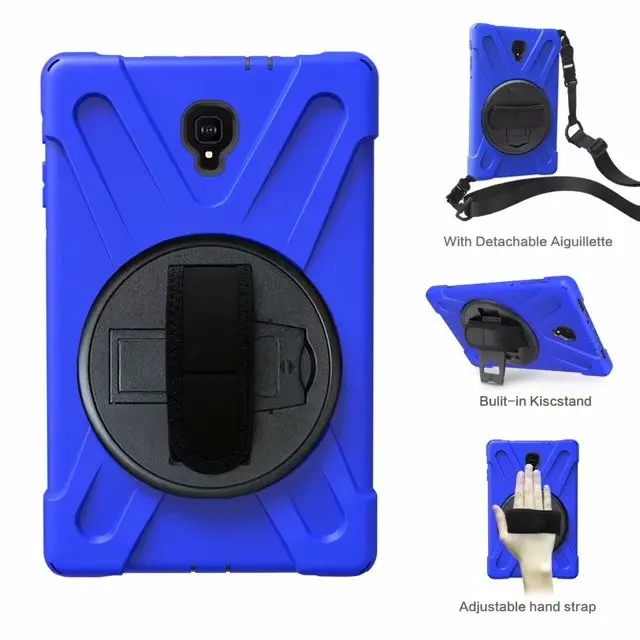 Case For Samsung Galaxy Tab A 2018 10.5 T590 T595 T597 Cover Shockproof Kids Kickstand Silicone Rubber Armor+PEN+Shoulder strap