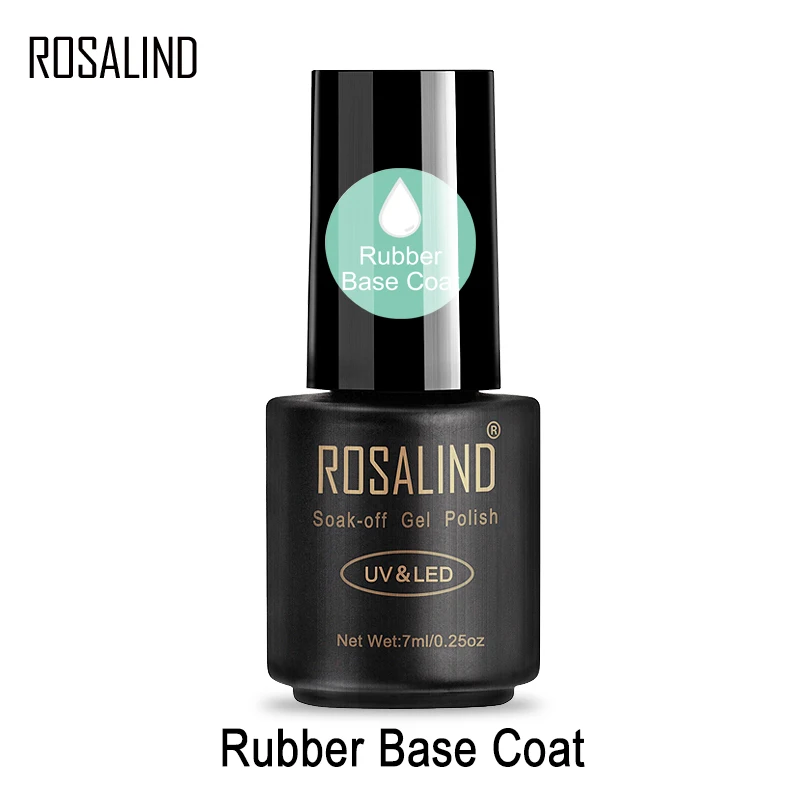 Базовое покрытие ROSALIND 7 мл Гель лак для ногтей прозрачный отмачиваемый праймер УФ