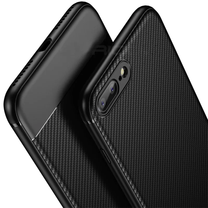 Чехол из углеродного волокна для iphone X 10 7 8 Plus XSMax мягкие чехлы 6 s XR plus