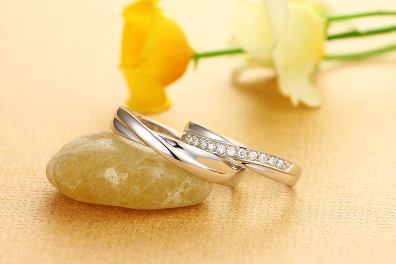 ZOCAI ENCOUNTER 0 12 CT CERTIFIED H/SI DIAMOND HIS AND Her обручальные кольца наборы круглая огранка 18K