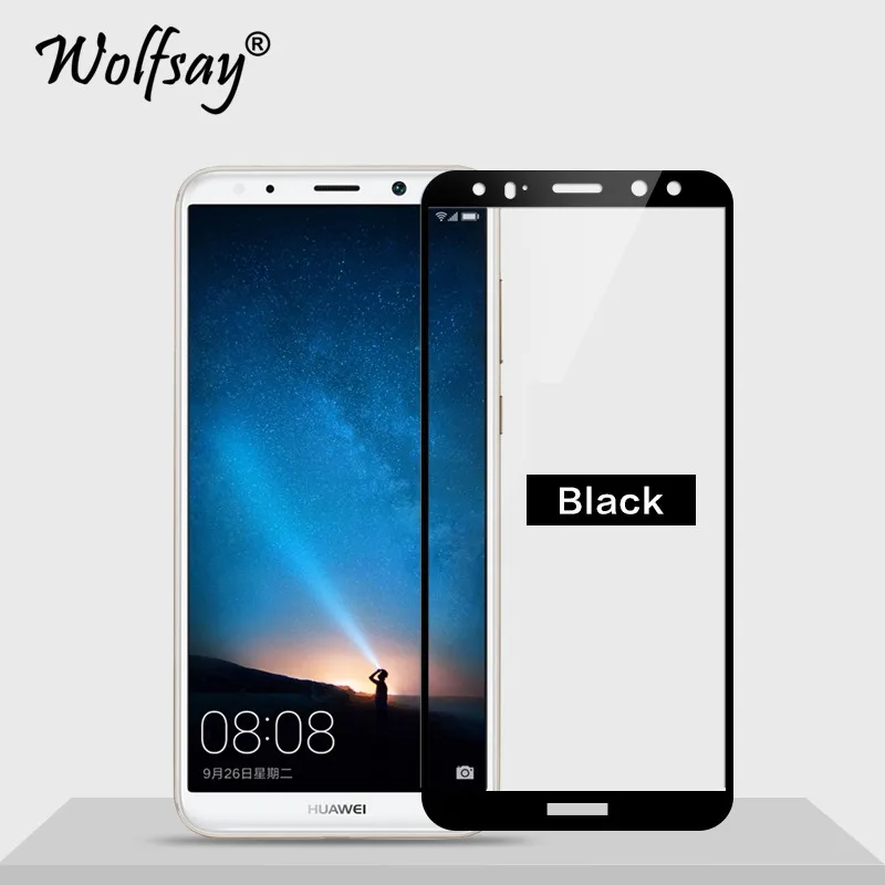 Изогнутое стекло для Huawei Mate 10 Lite 2 шт. защитное покрытие экрана закаленное Nova 2i
