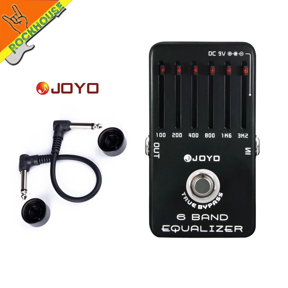 JOYO 6 полос эквалайзер для гитары эквалайзера Гитарные эффекты педаль Stompbox