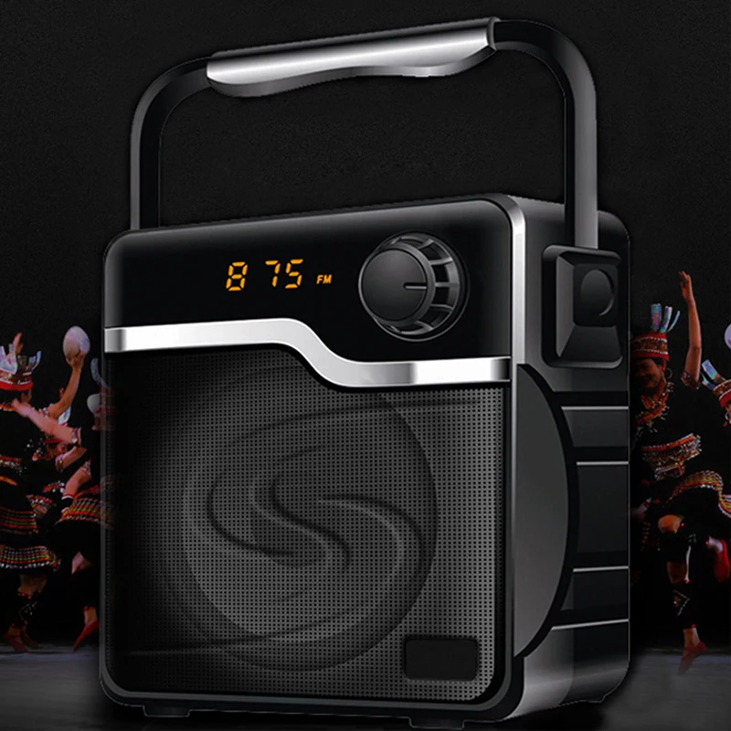 Museeq Portable Bluetooth Dance and Party Speaker with 4&quot Driver LED Display Carrying Handle Karaoke Microphone Compatible |