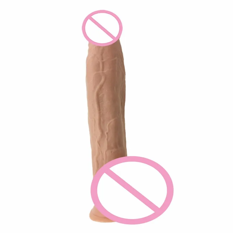 12 дюймов супер большая силиконовая присоска dildo реалистичный вибратор пенис
