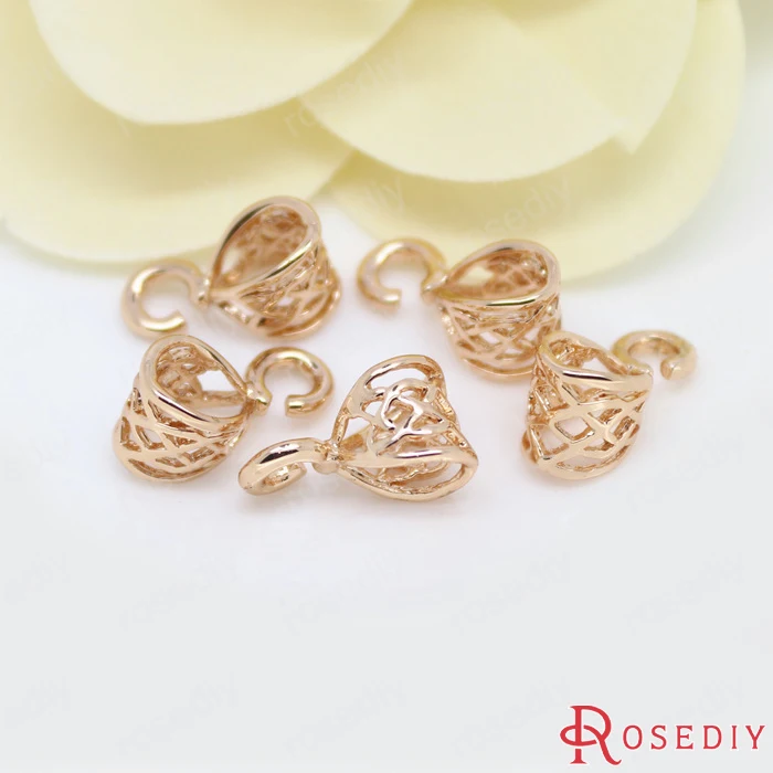 Латунное ожерелье с покрытием 24 каратным золотом 6 шт. 5x12 5 мм|diy jewelry accessories|jewelry