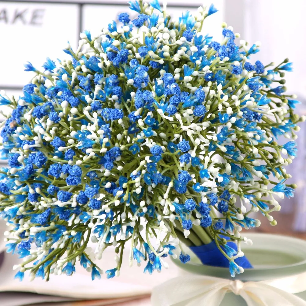 Gypsophila пластиковые искусственные цветы для свадебной вечеринки домашний декор