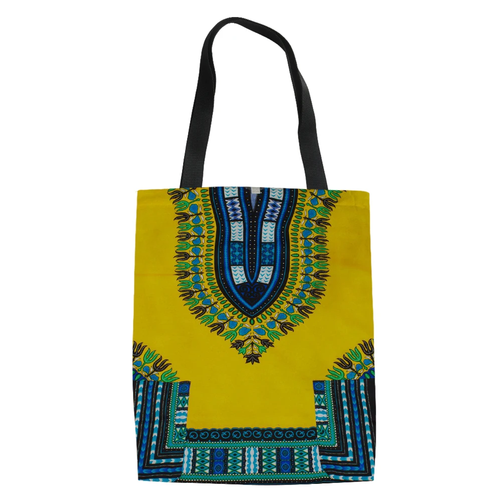 FORUDESIGNS African Traditional Printed Women Handbags Canvas Tote Portable Travel Reusable Grocery Shopping Bag Eco Foldable | Багаж и - Фото №1