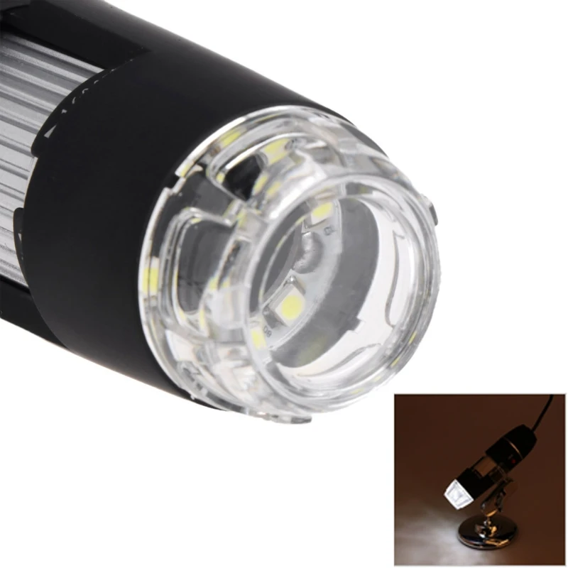 8LED 1600x USB цифровой микроскоп электронный объектив светильник биологическая Лупа эндоскоп камера видео стенд