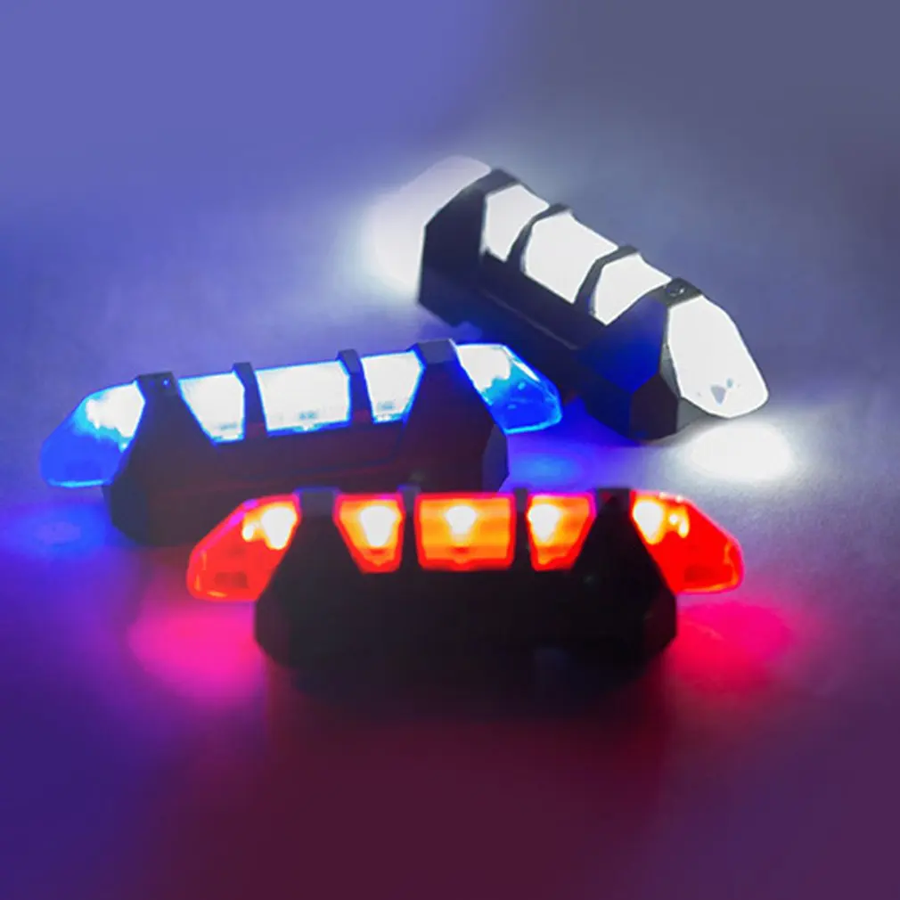 

3 Modes LED Singal Flashlight Rear Tail Light for Bicycle Warning Light Safety Lamp Waterproof USB Rechargeable Drop Shipping