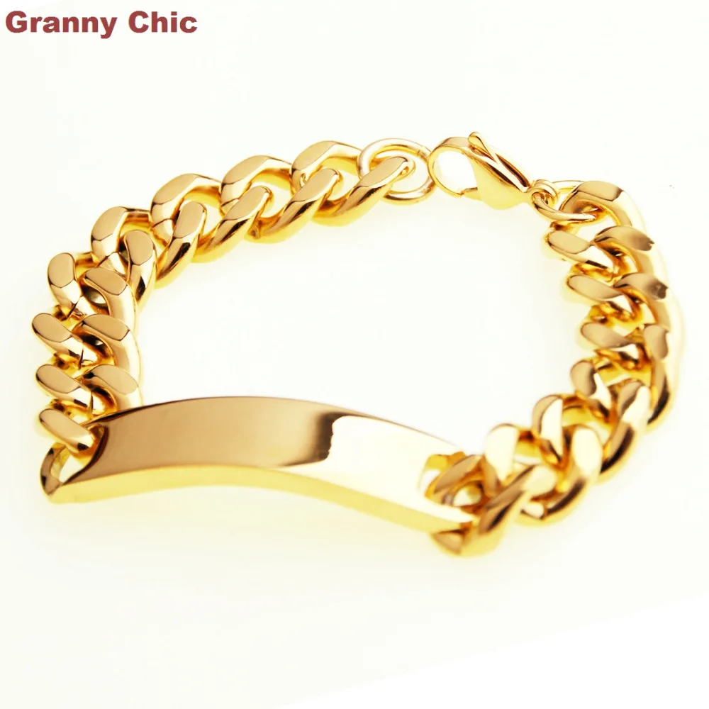 Браслет цепь из нержавеющей стали 10 мм/15 мм|chain bracelet|bracelet fashionfashion bracelet |