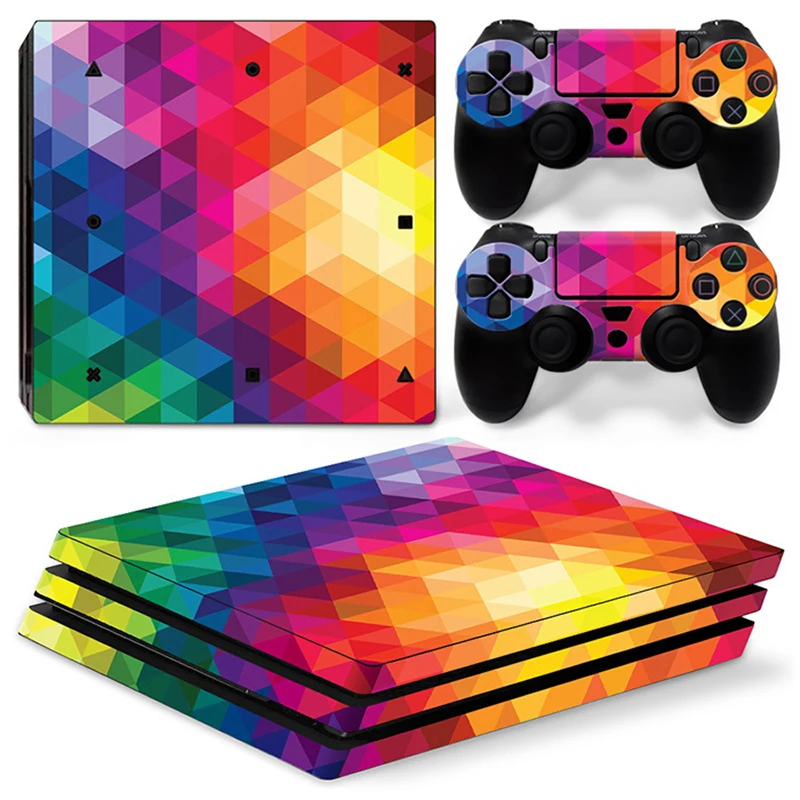 GOOYIYO-для sony PS4 Pro наклейка геймерская консоль контроллеры Виниловая наклейка цветная Живопись Кожа Play станция 4 Pro полная наклейка