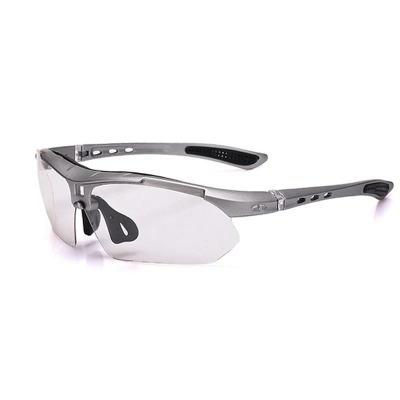 Kongsam Photochromic Cycling Bicycle Bike Glasses Outdoor Sports MTB Sunglasses Goggles Eyewear With Myopia Frame | Спорт и
