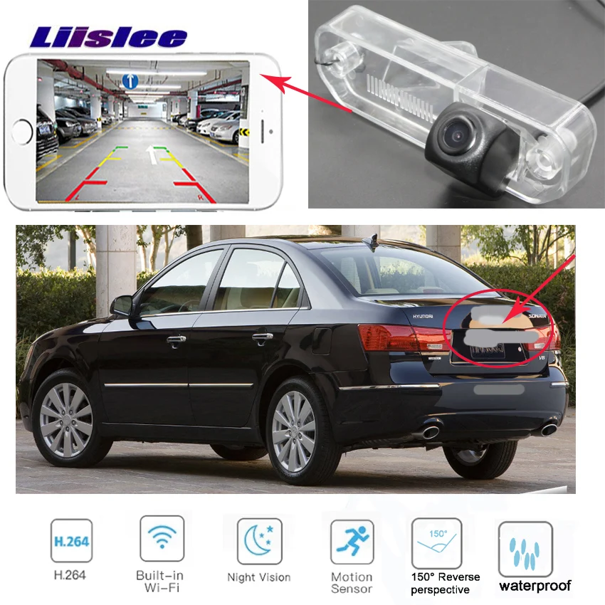 LiisLee Автомобильная беспроводная камера заднего вида для Hyundai EF Sonata Sonica Viv Prima