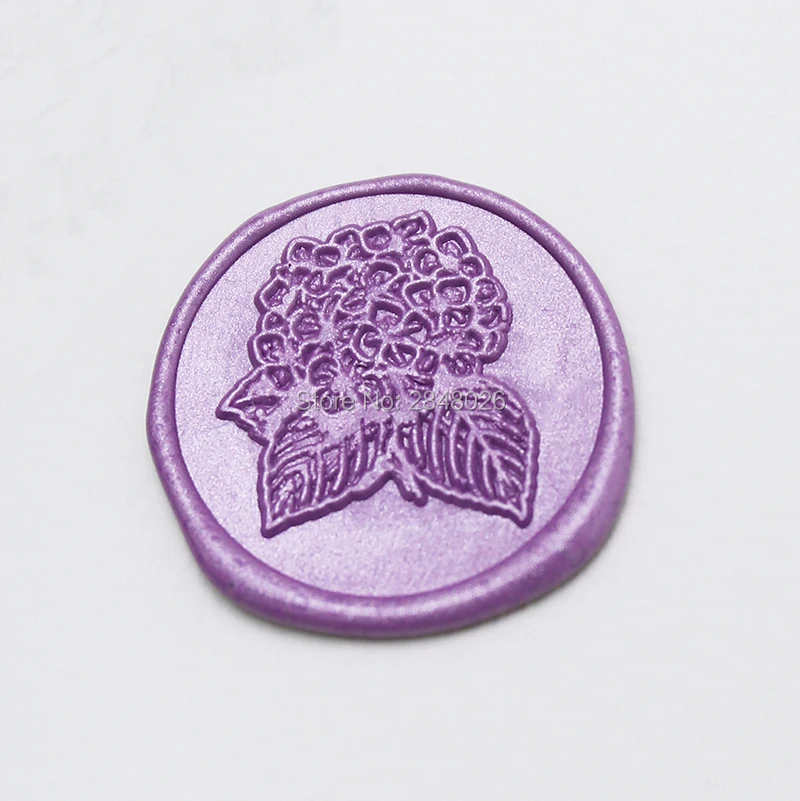 Hydrangea Wax Seal Stamp wedding stamp invitation seals Scrapbooking flower wax seal | Дом и сад