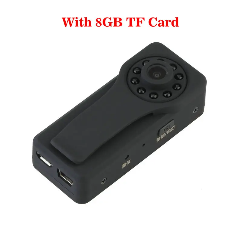 With 8G TF Card Vandlion A6 Диктофон мини цифровая камера WIFi видеокамера Профессиональный диктофон USB флэш приводной кулачок 10 ИК огни - Цвет: With 8G TF Card