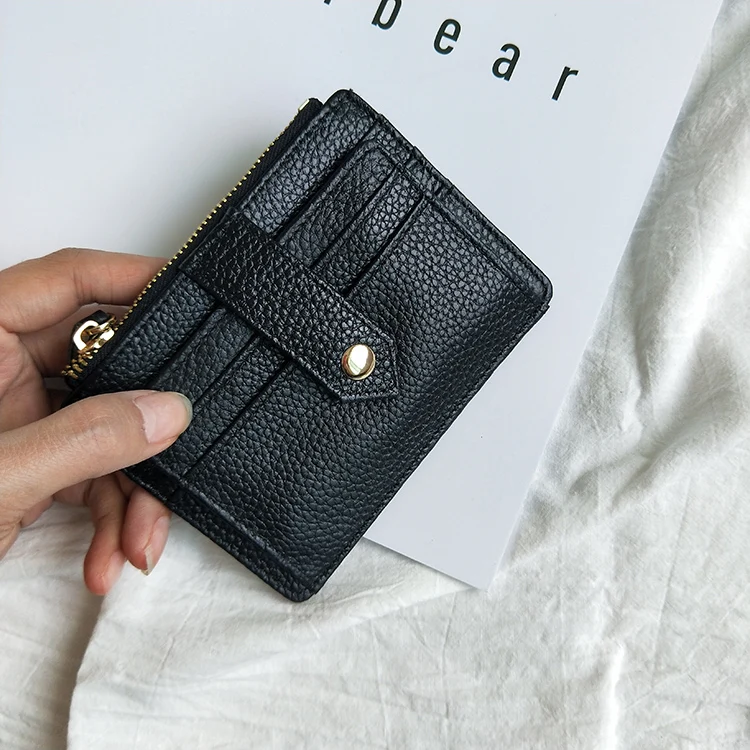 Genuine Leather Arlanfivis Small Fashion Bag Mini Wallet Muti Card Slots Credit Holder Large Capacity Coin Purse portfel | Багаж и сумки