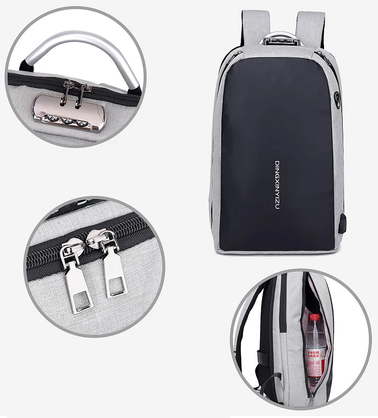 Masculina Anti-theft паролем ноутбук mochila подростков Для мальчиков и девочек колледж школьная сумка большая емкость Водонепроницаемый Открытый Дорожная сумка