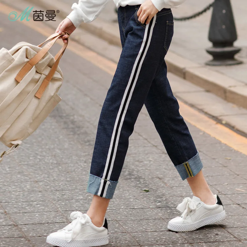 Женские свободные Брюки Nine cent в стиле пэчворк на весну и осень inman|woman trousers
