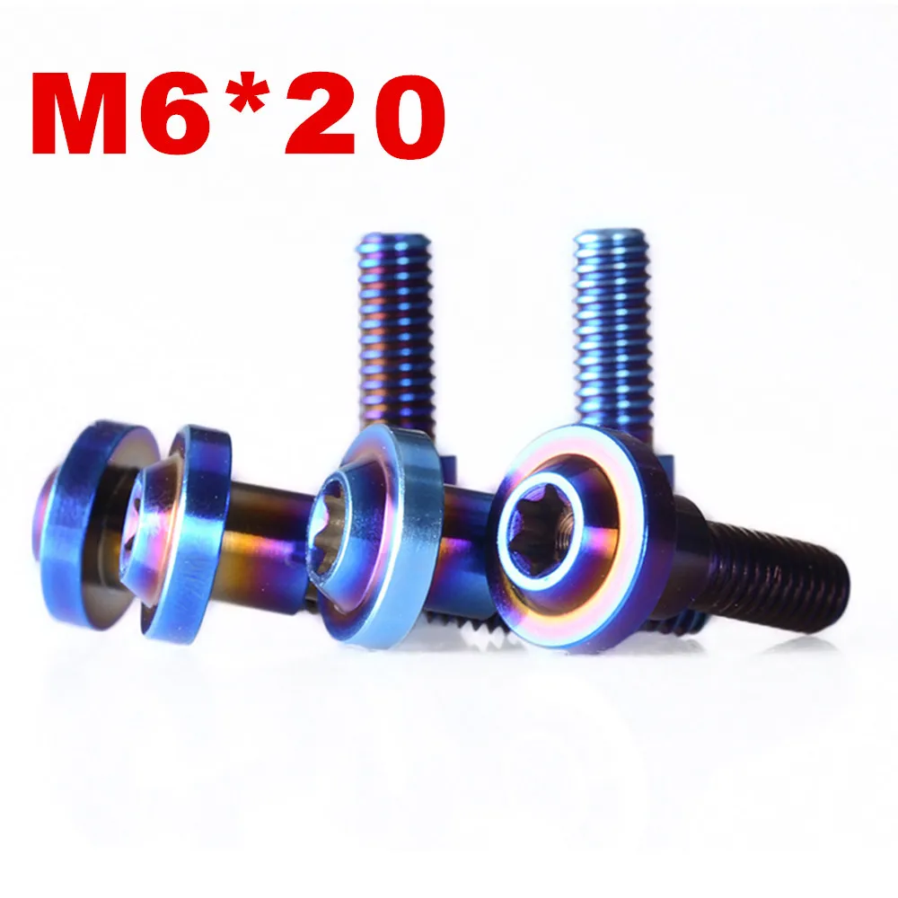 Титановый/Ti M6X20 мм для Yamaha R1 1998 2009/R6 1999 2008 болт ротора переднего дискового