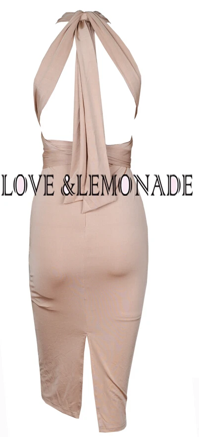 Love& Lemonade Сменные ремни по колено платье TB 8225