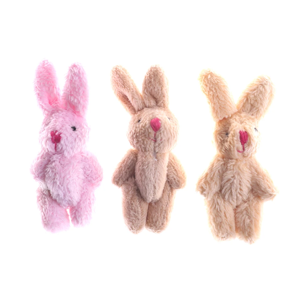

3 styles 3.5cm/6.5cm/8cm Wedding Gift Rabbit bear Bouquet DIY Pendant Plush Stuffed toy Plush Animals mini dog Stuff Toys