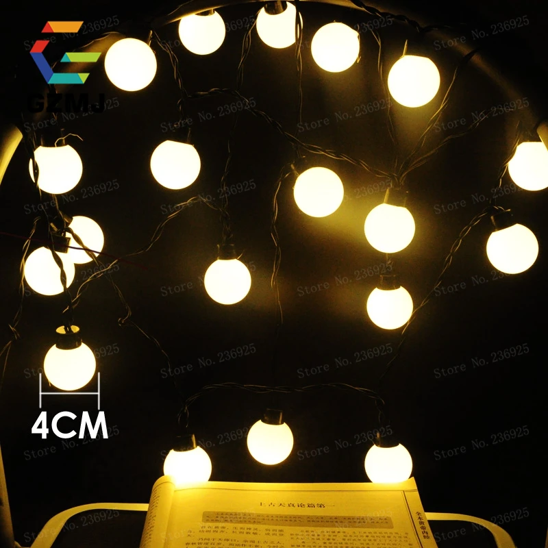 Светодиодная гирлянда с большими шариками 5 м|string lights outdoor|fairy lightsstring |