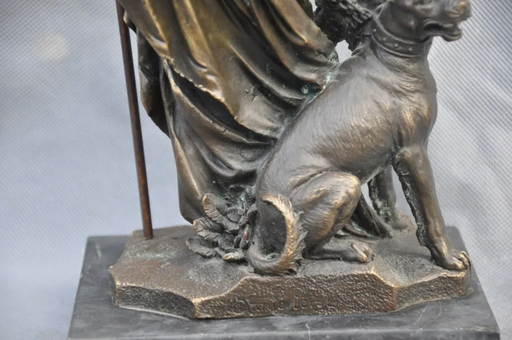 3802 12 Bronze Copper Ancient Greek Mythology Three Hell Dogs Sculpture Statue | Дом и сад