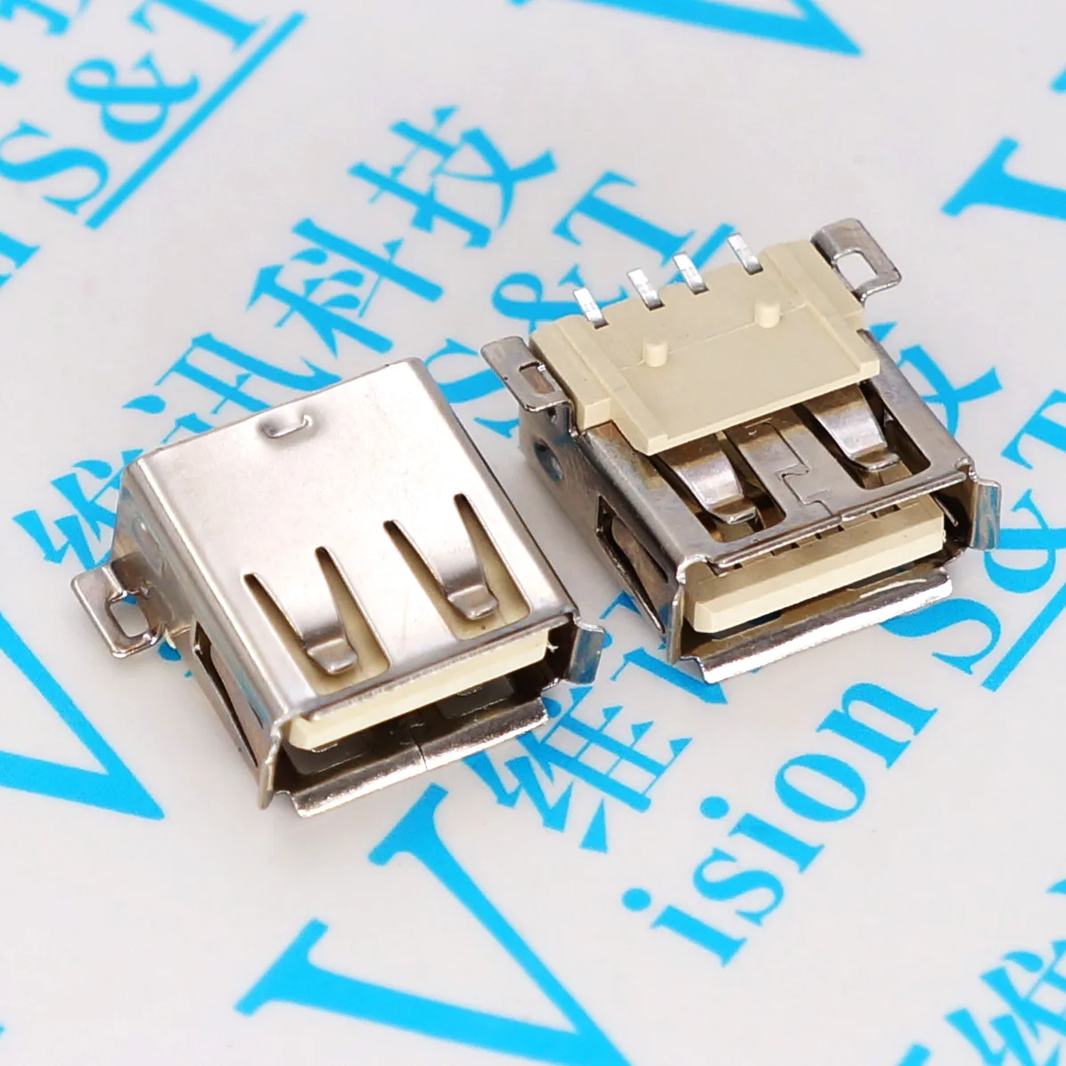 10 шт./лот AF все USB интерфейс передачи данных мама 180 градусов 4P разъем|connector f|connector
